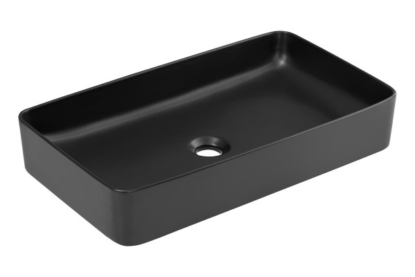 Schwarzer Waschbecken Keramik Aufsatz Tisch Platte Waschtisch Becken