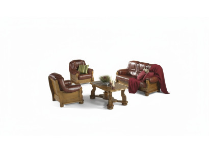 Sofagarnitur 3+1+1 Sitzer Klassischer Polster Wohnlandschaft Couchen Sofas Neu