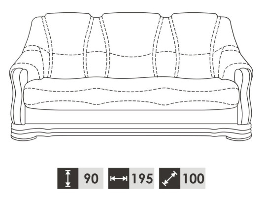 Garnitur 3+2 Sitzer Couch Polster Sitz Set 100% Italienisches Leder Garnituren