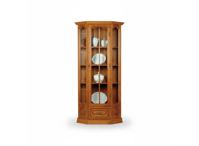 Klassische Schrank Anrichte Vitrine Kommode Vitrinen Glasschrank