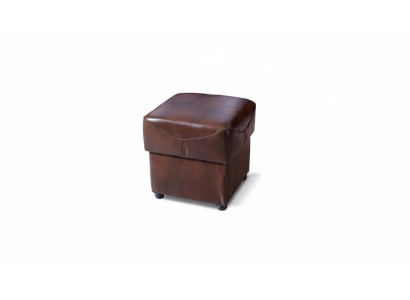 XXL Fußhocker Club Dekor Lounge Hocker Leder Textil Ottoman Designer Pufa