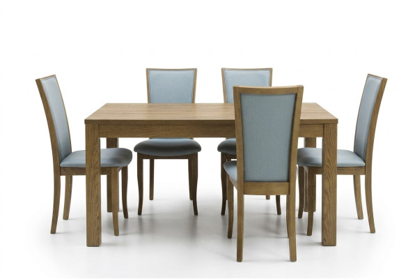 Set 6x Stuhle Luxus Design Polster Massiv Holz Büro Office Esszimmer Stühl Sitz