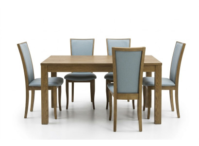 Set 6x Stuhle Luxus Design Polster Massiv Holz Büro Office Esszimmer Stühl Sitz
