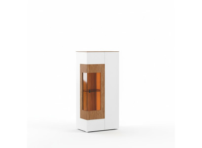 Moderne Vitrine Glas Schrank Wohnzimmer Schaufenster 1türige Design Vitrinen neu