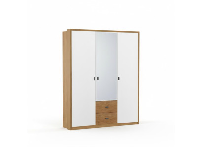 Design Schlafzimmer Schrank Kleiderschrank Moderne Schränke Holz 3trg. Spiegel