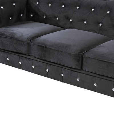 Englische Sitz Polster Couch - Textil Sofa Schlaf Sofas Couchen Neu