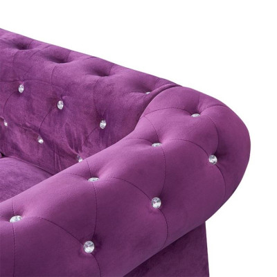 Chesterfield Sofa Couch Polster Stoff Leder Couchen Polster Garnitur 2 Sitzers