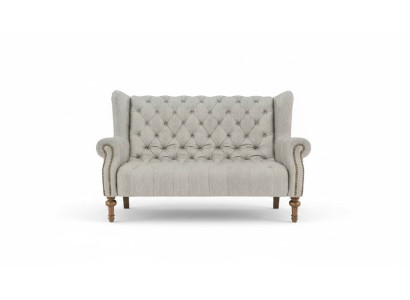 Chesterfield Sofa Couch Polster Stoff Leder Couchen Polster Garnitur 2 Sitzers