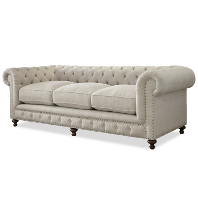Chesterfield Sofa Couch Polster Stoff Leder Deko Garnitur Polster Couchen