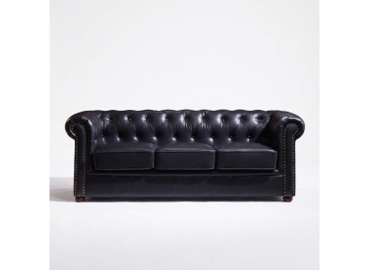Chesterfield Sofa Couch Polster Stoff Leder Deko Garnitur Polster Couchen