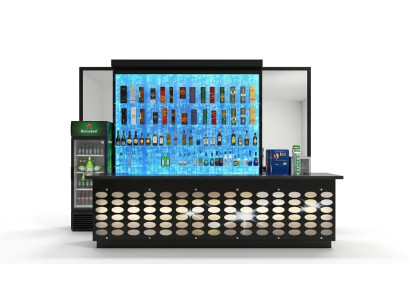 LED Regal Bar Wasser Wand Säule Beleuchtete Wasserwände Bar Theke Regal Möbel