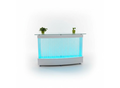 Wasser Wand Design Bar Thresen Theke Säule Beleuchtete Luxus Tische