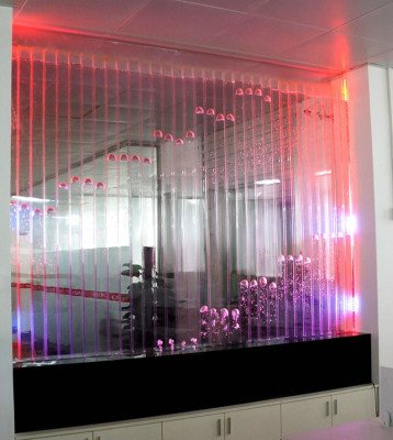 Wandpaneel mit Wasserblasen LED Wasserwand Designer Dekorative Wasser Wand