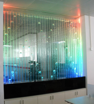 Wandpaneel mit Wasserblasen LED Wasserwand Designer Dekorative Wasser Wand