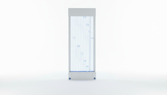 Trennwand Regal Schrank Wasserwand Säule Wände Waterwall LED