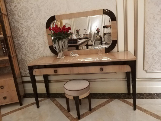 Tisch Konsole Spiegel Kommode Schminktisch Schlafzimmer Hocker Set