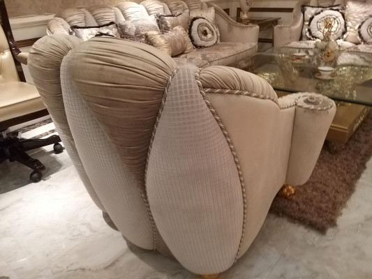 Klassische Sofagarnitur 3+2+1 Barock Rokoko Antik Stil Sofa Couch