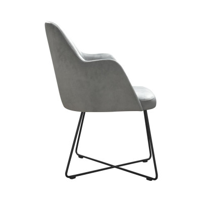 Design Stuhl Sitz Praxis Ess Zimmer Stühle Textil Stoff Polster Warte Kanzlei