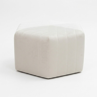 Stoff Fußhocker Ottomane Samt Sitzhocker Hocker Pouf Puff Sitzpouf Textil