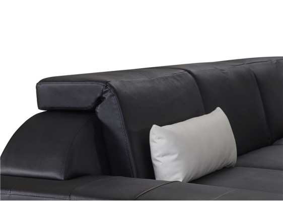 Designer Sofa Couch Ecksofa mit Hocker Polster Garnitur Wohnlandschaft U-Form