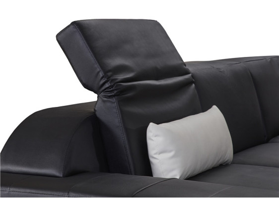 Designer Sofa Couch Ecksofa mit Hocker Polster Garnitur Wohnlandschaft U-Form