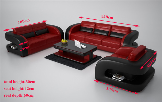 Sofa Sofagarnitur 3+1+1 Sitzer Set Design Polster Couchen Couch Modern