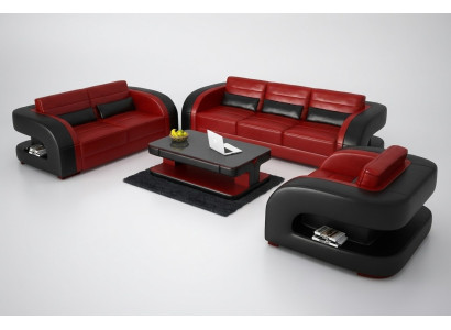 Sofa Sofagarnitur 3+1+1 Sitzer Set Design Polster Couchen Couch Modern