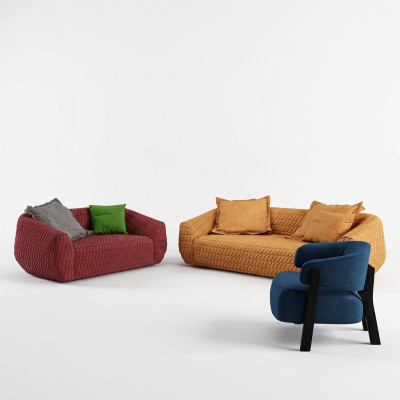 Sofa Sofagarnitur 3+2+1 Sitzer Set Design Polster Couchen Couch Modern