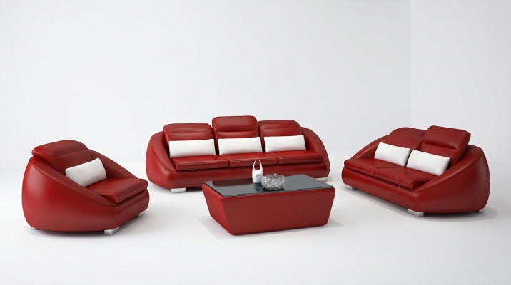 Luxus Sofagarnitur 3+1+1 Sitzer Wohnzimmer Designer Möbel Sofa Couch