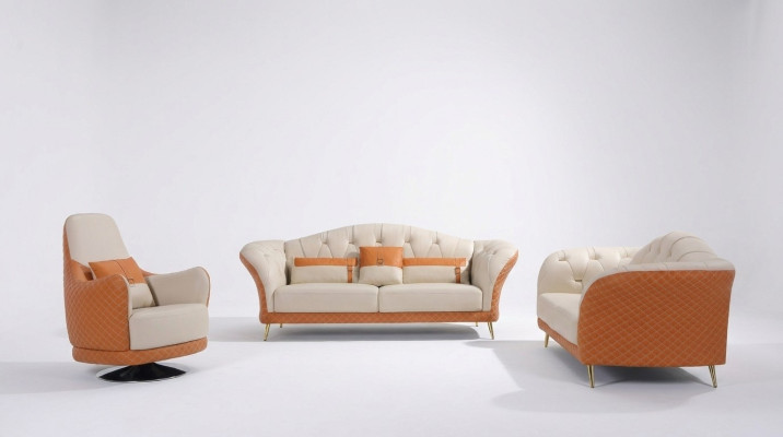 Modern Sofagarnitur 3+2+1 Sitzer Set Design Sofa Polster Couch Couchen