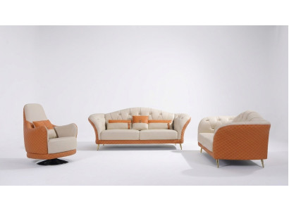 Modern Sofagarnitur 3+2+1 Sitzer Set Design Sofa Polster Couch Couchen