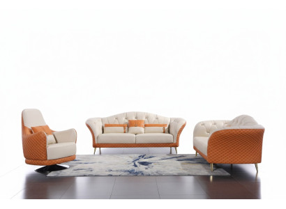 Luxus Möbel Sofagarnitur Couch Sofa Polster 3+2 Wohnzimmer Sitzgruppen