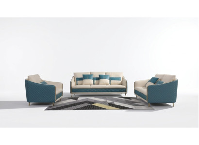 Sofagarnitur 3+2+1 Sitzer Sofa Sitz Couch Moderne Polster Garnitur Couchen