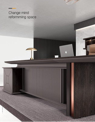 Eckschreibtisch Büro Einrichtung Chef Zimmer Möbel Design Schreibtische