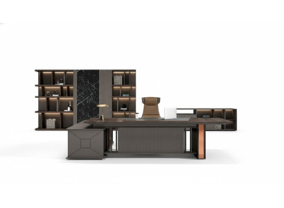 Eckschreibtisch Büro Einrichtung Chef Zimmer Möbel Design Schreibtische