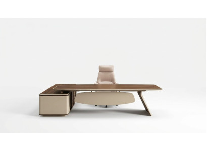 Design Eckschreibtisch Büro Einrichtung Chef Zimmer Möbel Tisch Büromöbel neu