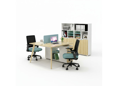 Schreibtisch workstation tisch 2 arbeitsplätze counter holz tische büro möbel