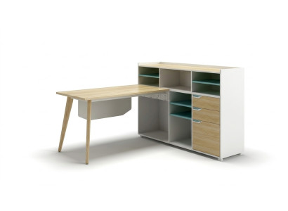 Schreibtisch mit Regal Home Office Büroeinrichtung Möbel Schreibtisch