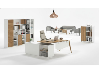 Eckschreibtisch Arbeits Schreib Büro Tisch Luxus Designer Klasse Möbel
