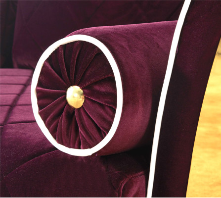 Sofa 3 Sitzer Sofas Couch Polster Garnitur Metall Design Moderne Couchen