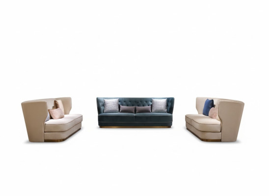 Sofagarnitur 3+2+2 Sitzer Set Design Sofa Polster Couchen Couch Modern