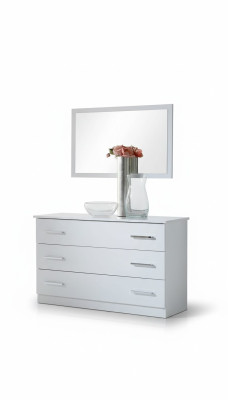 Spiegel + Kommode Schrank Kommoden Anrichte Schlafzimmer Set Deko Holz