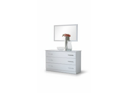 Spiegel + Kommode Schrank Kommoden Anrichte Schlafzimmer Set Deko Holz