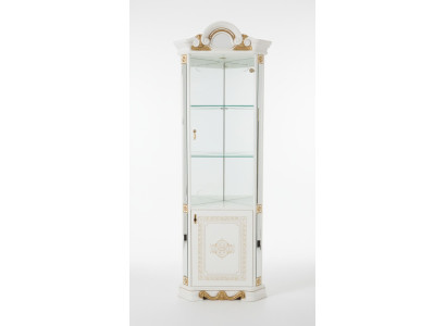 Luxus Schaufenster Eckvitrine Glas Schrank Modern Möbel Regal Klassisch ITALY