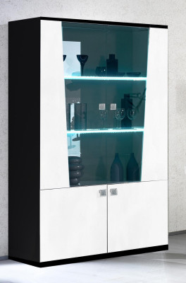 Edle Vitrine Modern Stil Schrank Schaufenster Wohnzimmer Glas Wohnzimmer Neu