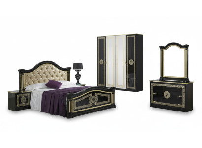 Schlafzimmer Set Stil Modern Bett Nachttisch Kommode Bett Möbel 6tlg. Gruppe neu