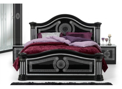 Bett 2x Nachttische 3tlg. Italienische Möbel Schlafzimmer Betten Holz Neu Set