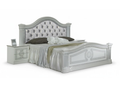 Klasse Schlafzimmer Set 3tlg Bett Doppelbett Betten 2x Nachttisch Chesterfield