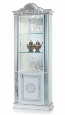 Hochwertige Vitrine Vitrinen Luxus Schrank Holz Italienische Stil Möbel Glas Neu