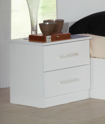 Doppelbett Bett 2x Nachttische Holz Design Betten Modern Stil 3tlg. LED Licht